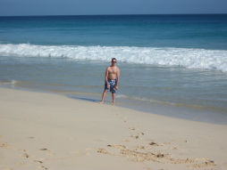 andy on beach