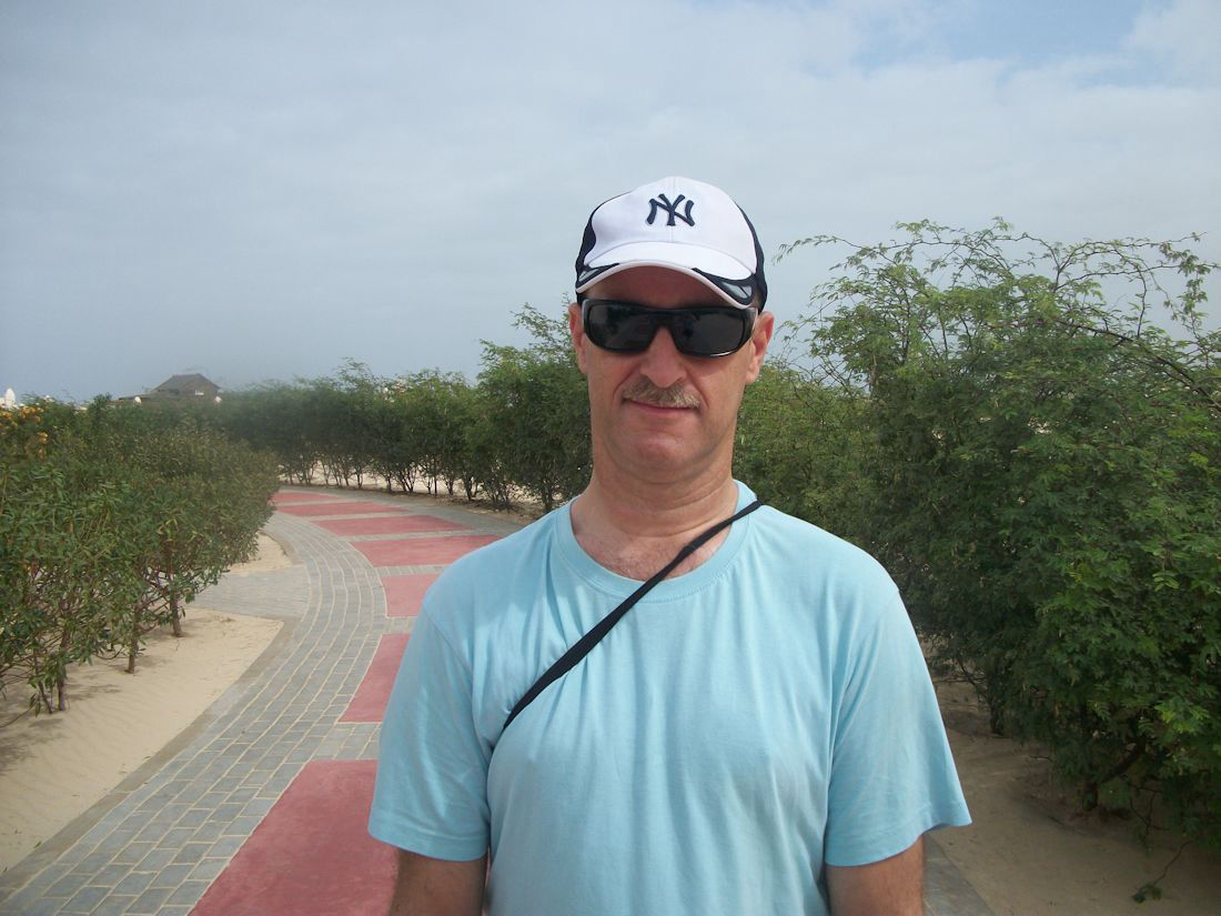 Andy Wright travelling abroad in Boa Vista